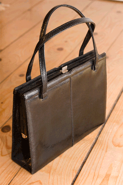 Vintage Handtasche mit typischem Schnappschloss der 50er oder 60er Vintage_Handtasche_50er_60er
