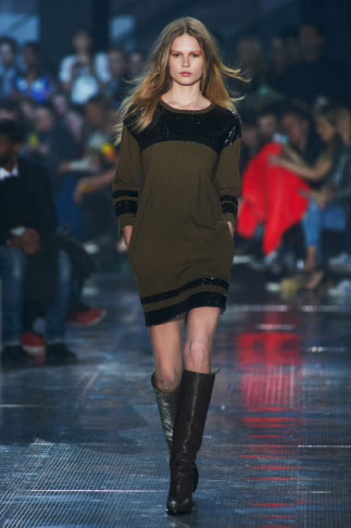 H&M Herbst 2014: Kurzkleid in braun HM_Autumn_2014_1