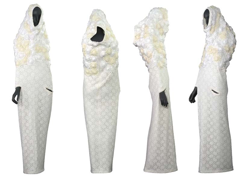 Rei Kawakubo, Damenkleid Comme des Garçons, Tokio, Frühling/Sommer 2012, Eigentum der Stiftung für die Hamburger Kunstsammlungen, Foto: Maria Thrun Rei Kawakubo, Damenkleid Comme des Garçons, Tokio, Frühling/Sommer 2012, Eigentum der Stiftung für die Hamburger Kunstsammlungen, Foto: Maria Thrun
