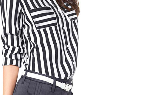 Witzig: Bluse mit Blockstreifen in schwarz-weiß Si_gestreifte_Bluse_4